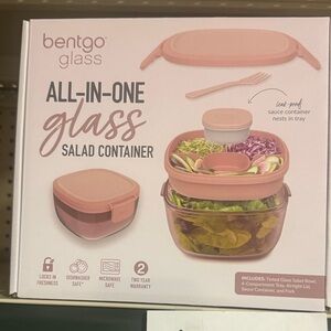 Bentgo Glass Salad Container - Pink